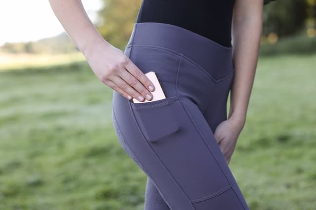 Legginsy jeździeckie ClassicStar, damskie, grafitowy, Covalliero