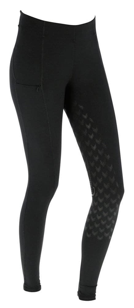Legginsy jeździeckie Equona, dziecięce, czarny, Covalliero