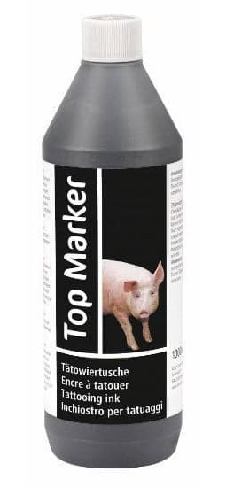Tusz do tatuowania TopMarker, czarny, 1000 ml