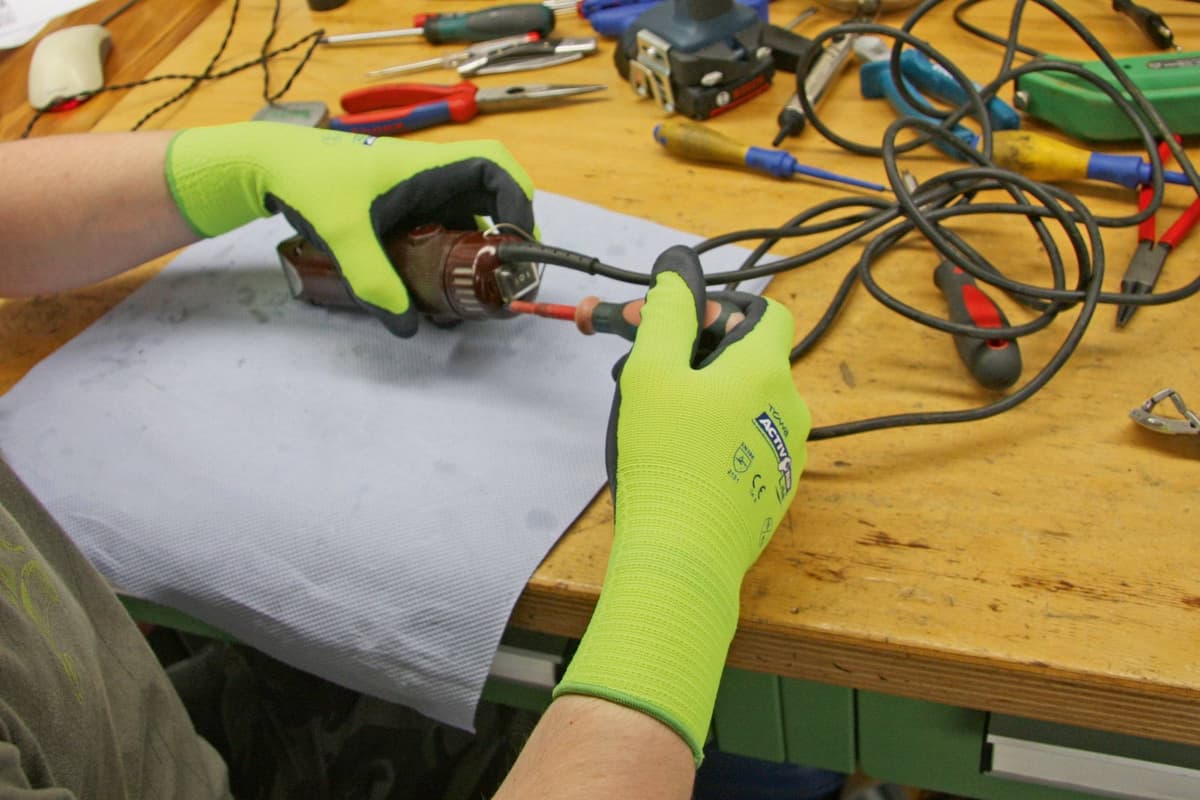 Rękawice robocze Activ Grip Lite, żółte, rozmiar 9, Kerbl