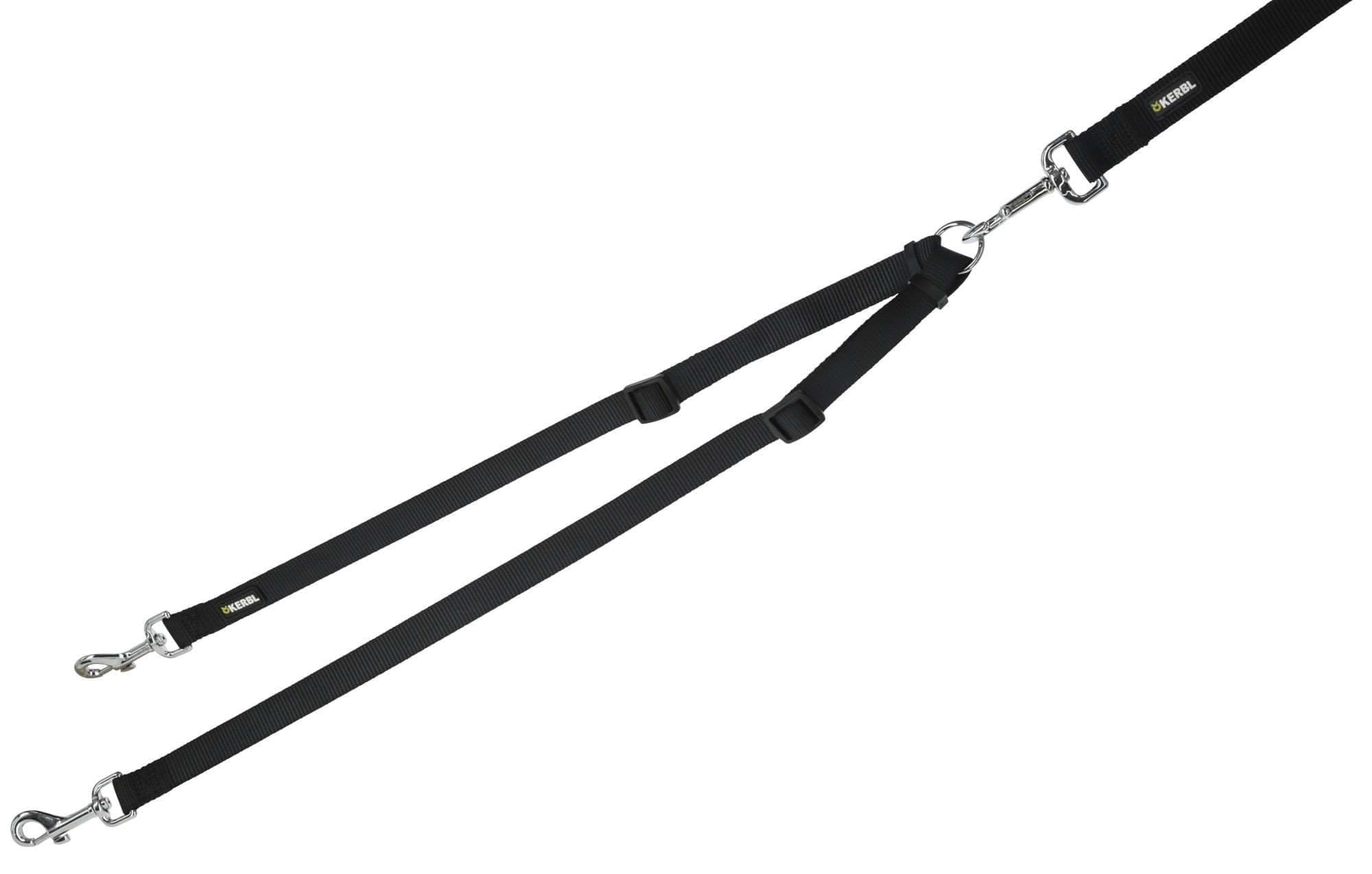 Smycz dla psa Miami rozdzielacz, 40 - 70 cm x 20 mm, czarna, Kerbl