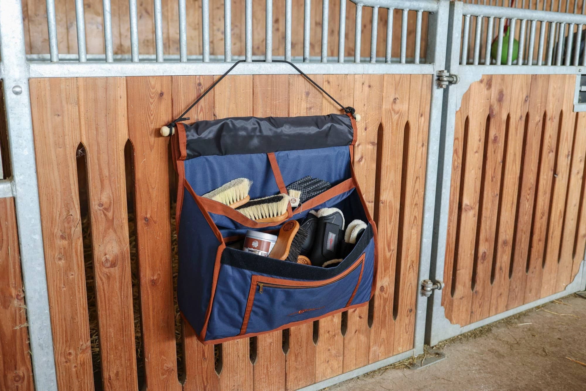 Torba na boks Milano, granatowy/ beżowy, Covalliero