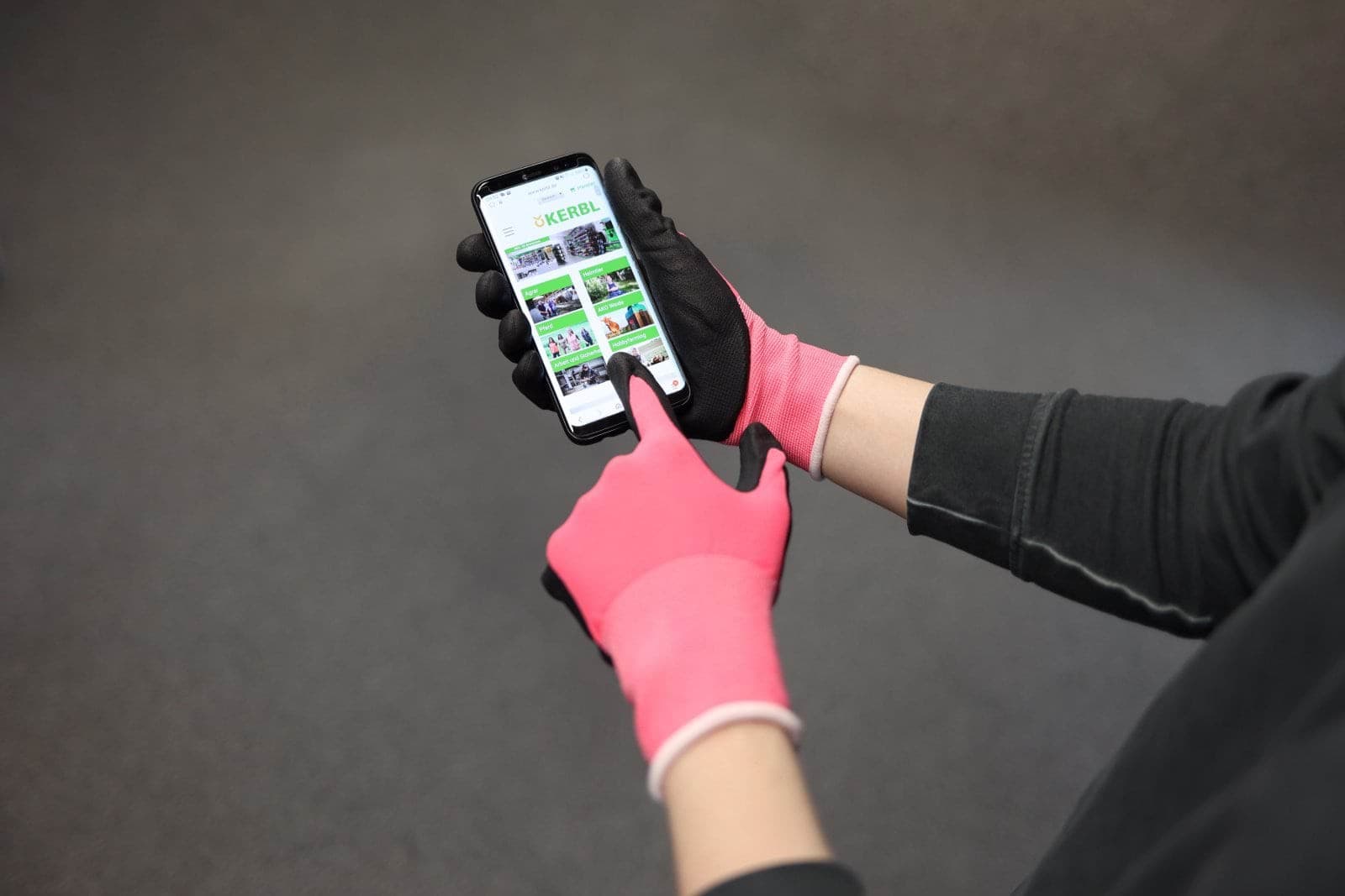Rękawice robocze EasyTouch Lady, różowe, rozmiar 9, Kerbl