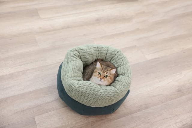 Łóżko Snuggle Anne, zielone, Ø 40 cm, wysokość 23 cm, Kerbl