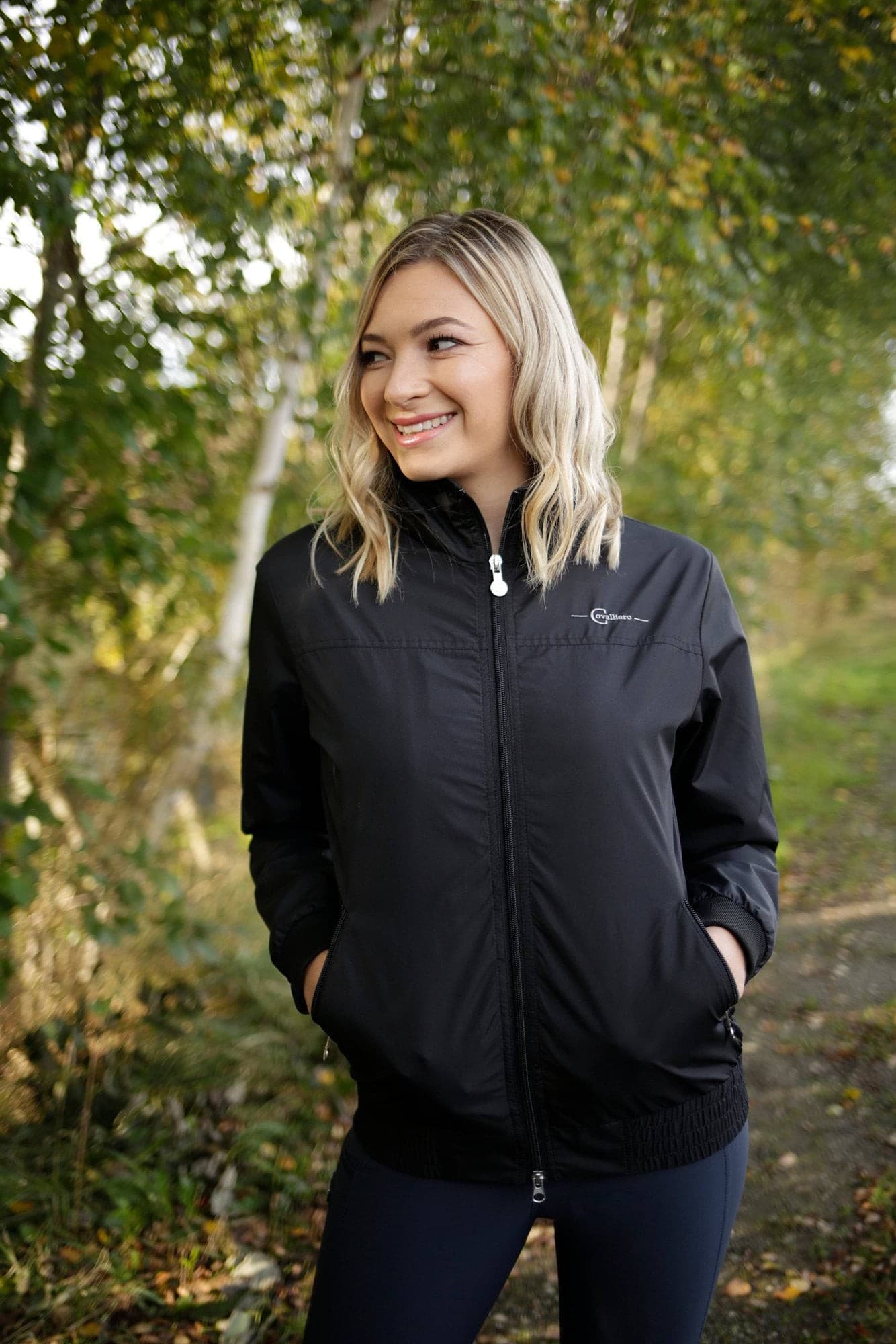 Kurtka-bluza jeździecka, dziecięca, czarny, Covalliero