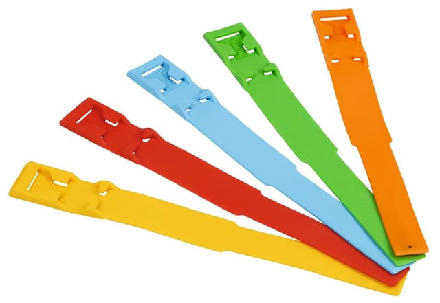 Opaska identyfikacyjna z tworzywa, 37 cm, żółta, Kerbl