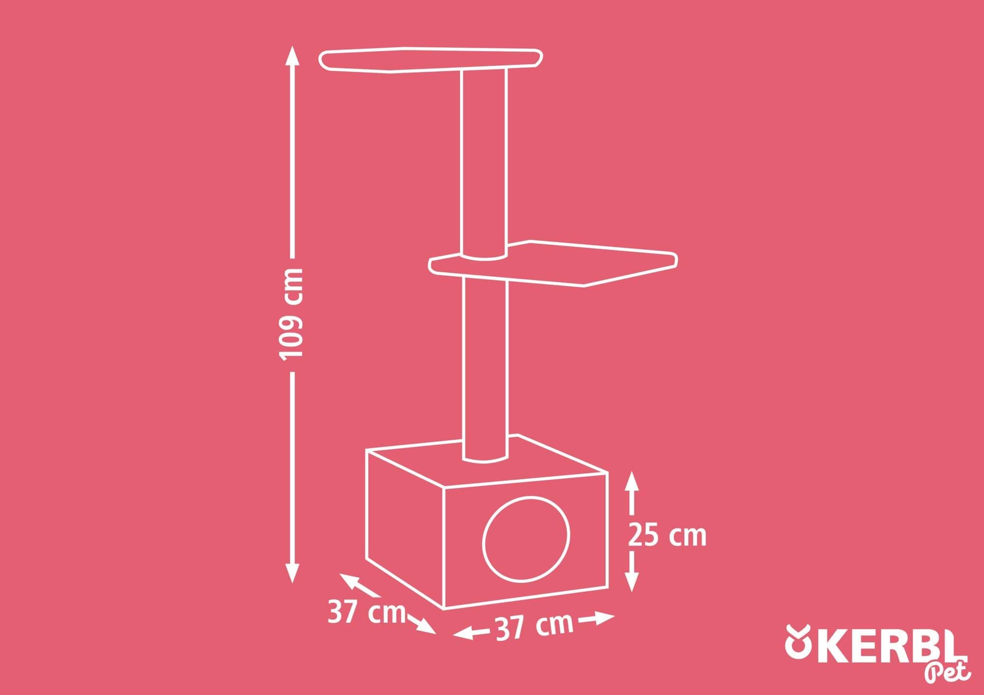Drapak dla kota Venus, 109 cm, brązowy, Kerbl