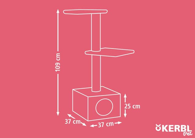 Drapak dla kota Venus, 109 cm, brązowy, Kerbl