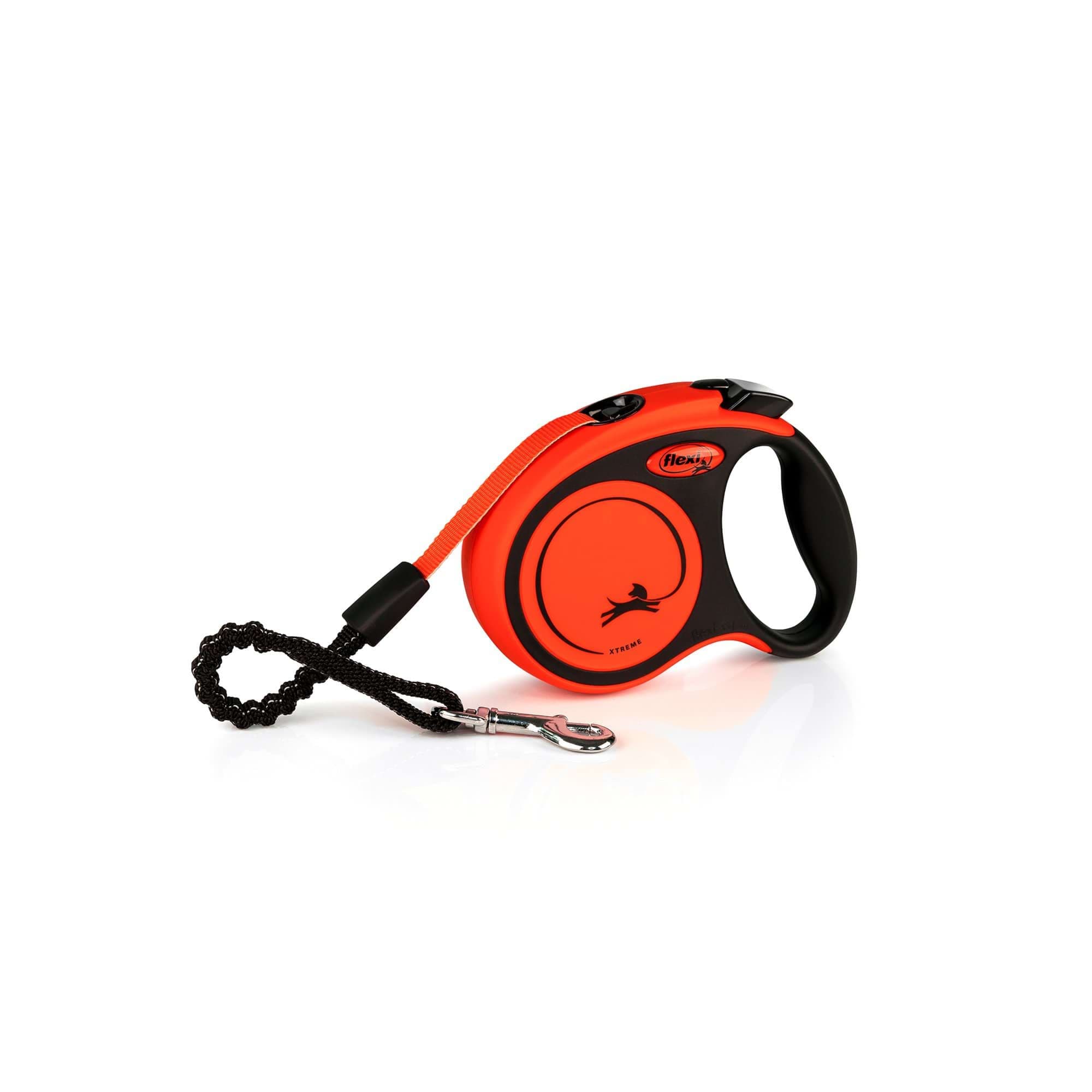 Smycz dla psa Flexi Xtreme, taśma, pomarańczowa, roz. XS, 3 m, 15 kg