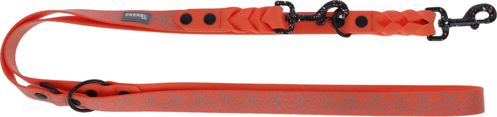 Smycz przepinana dla psa Puno, 200 cm x 25 mm, pomarańczowy, Kerbl