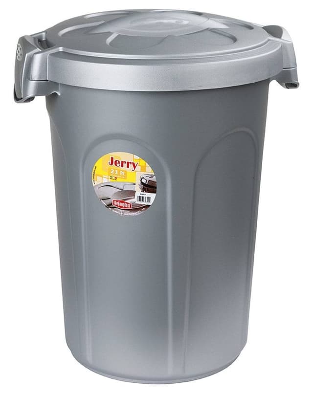 Pojemnik na karmę z przykrywką, srebrny, Kerbl