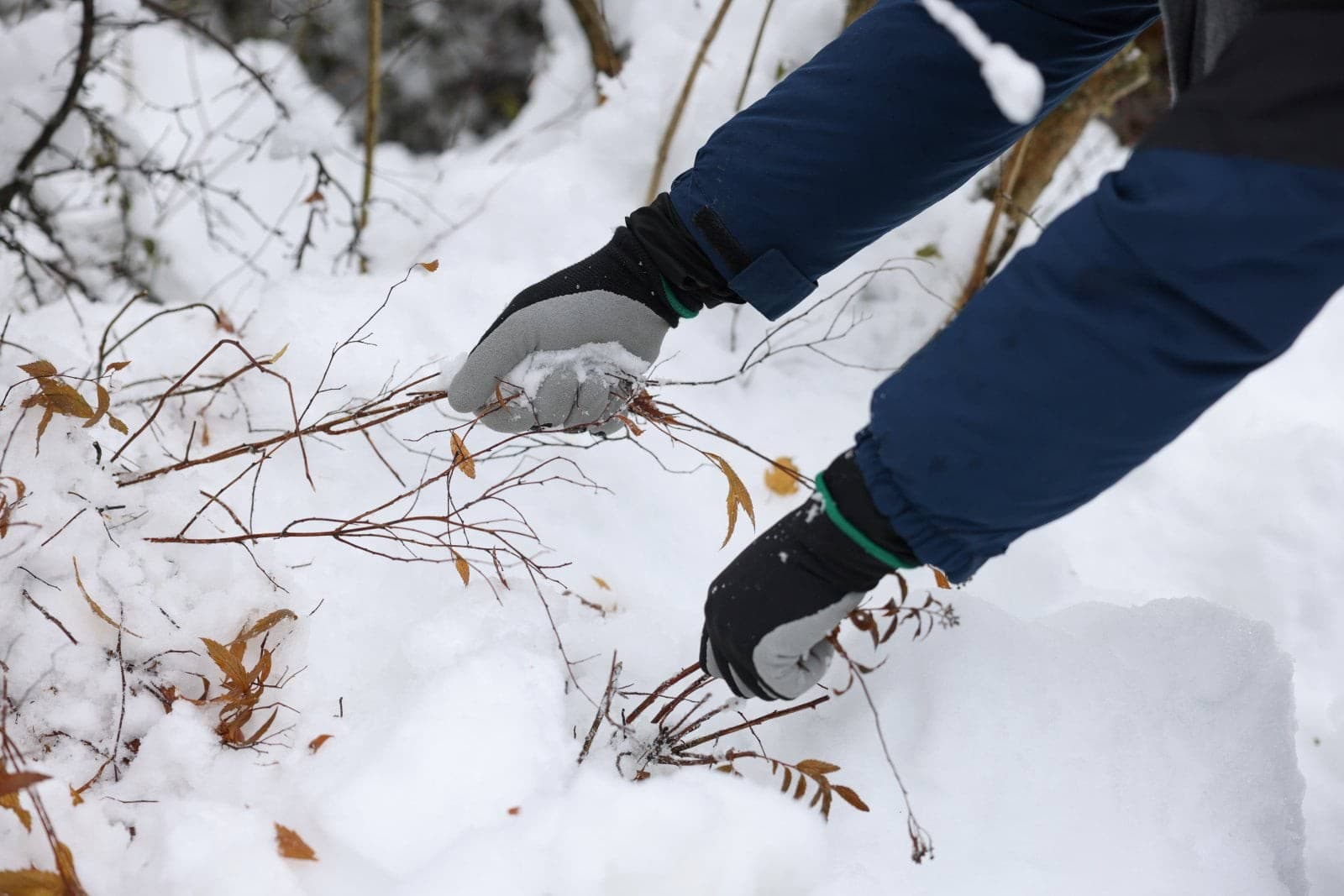 Rękawice zimowe recyklingowe Winter Lite, szaro-czarne, Kerbl