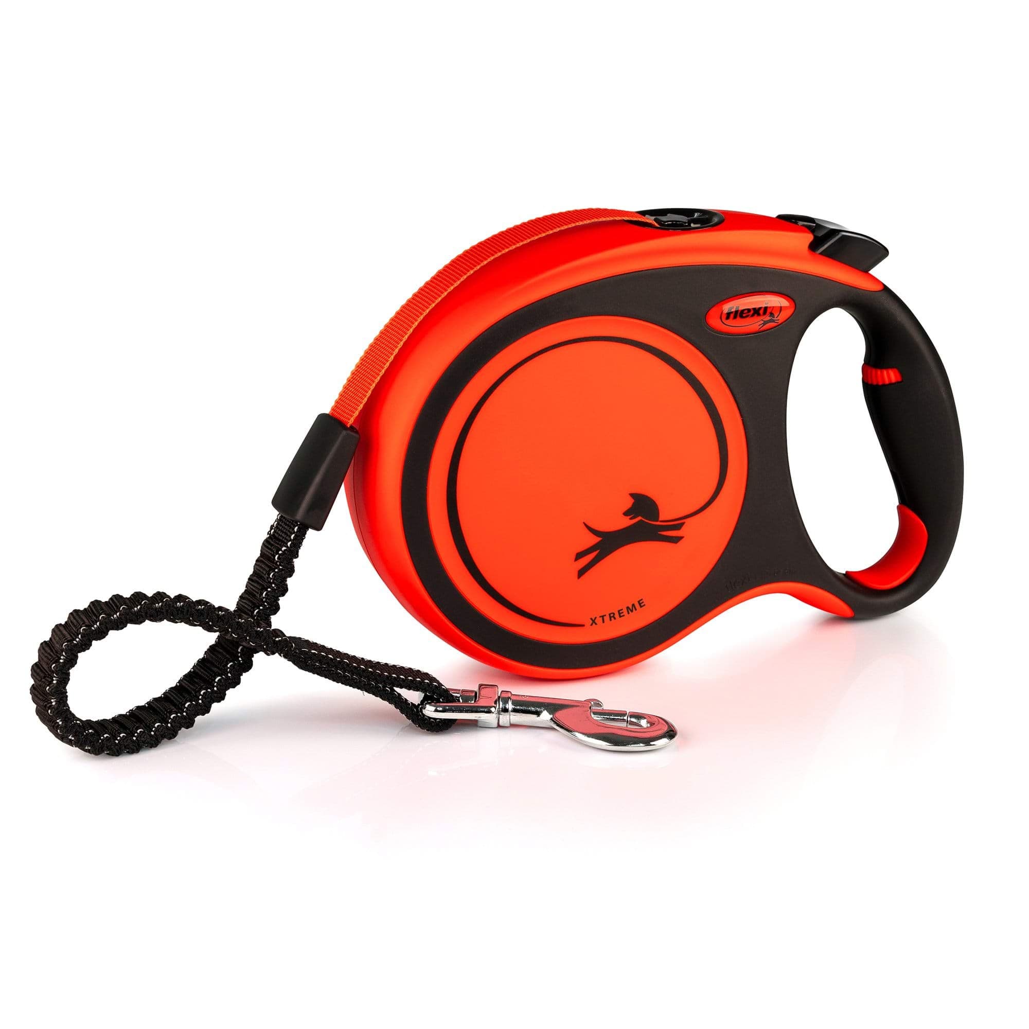 Smycz dla psa Flexi Xtreme, taśma, pomarańczowa, roz. L, 8 m, 55 kg