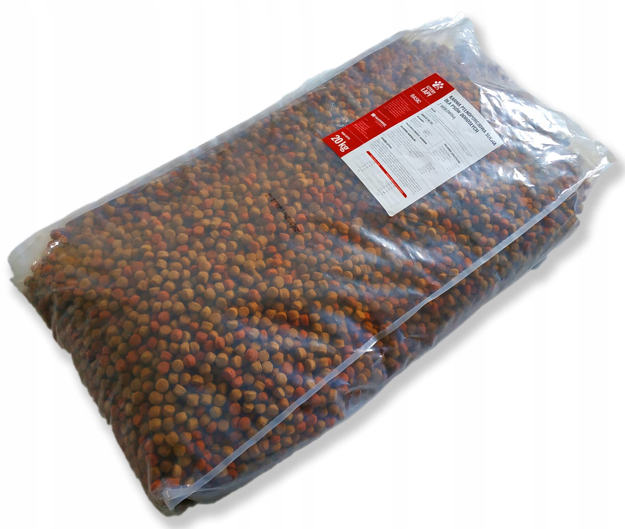 CZTERY ŁAPY - sucha karma dla psów dorosłych, WOŁOWINA, 20kg