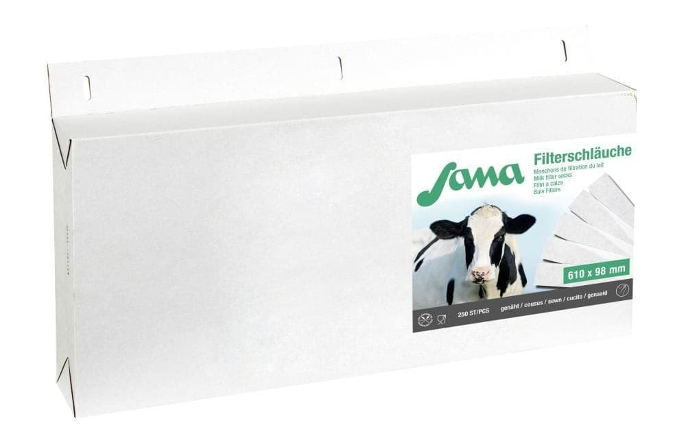 Filtr rurowy do mleka Sana, szyty, 610 x95 mm, 75 gr, 200 szt., Kerbl