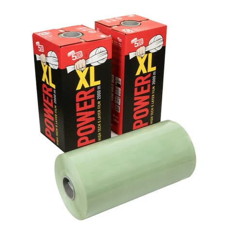 Folia do bel 500 Powerstretch XL zielona 2000m/22 mikrony