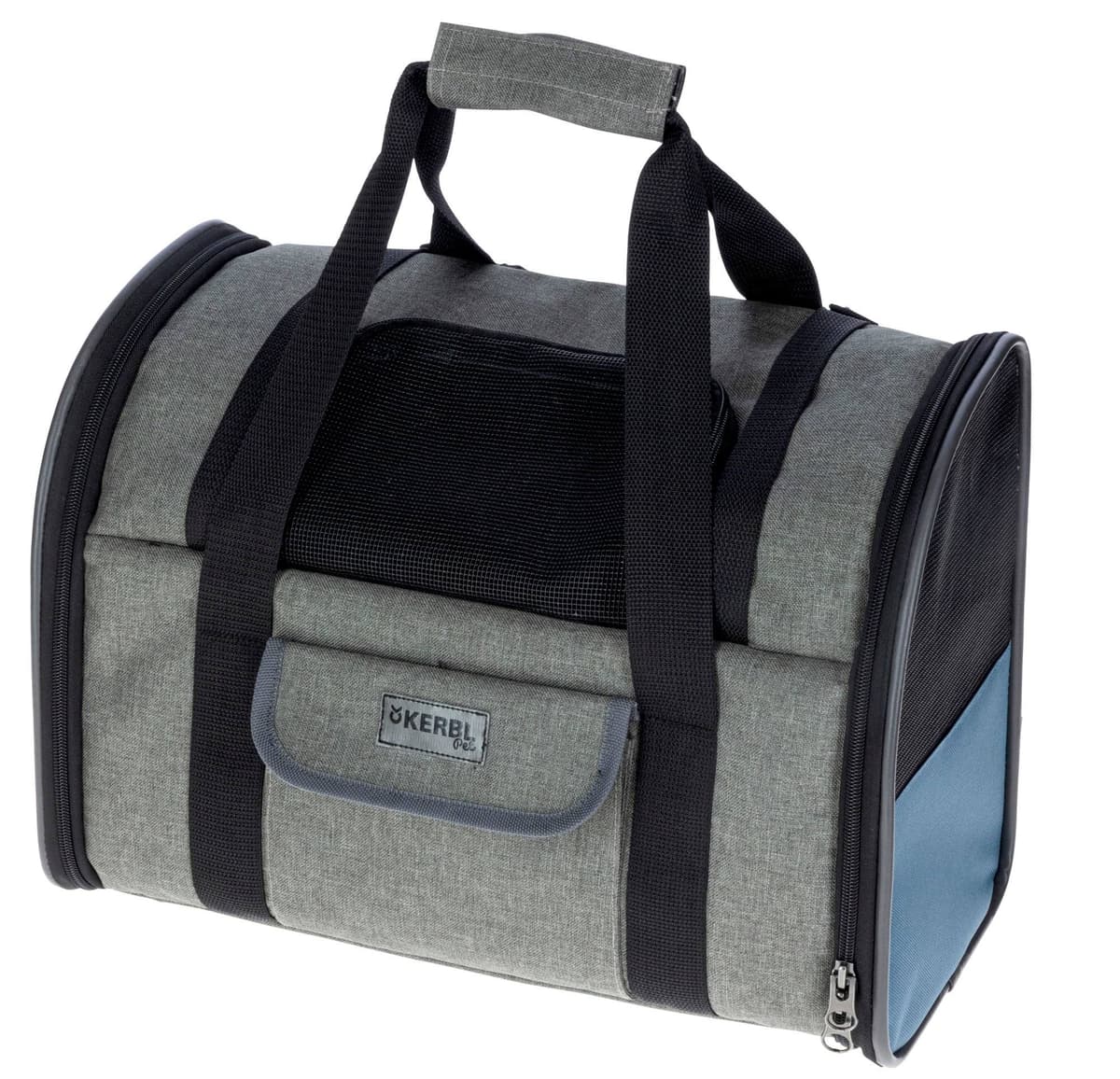 Plecak dla psa Vacation, 43 x 24 x 30 cm, szaro/niebieski, Kerbl
