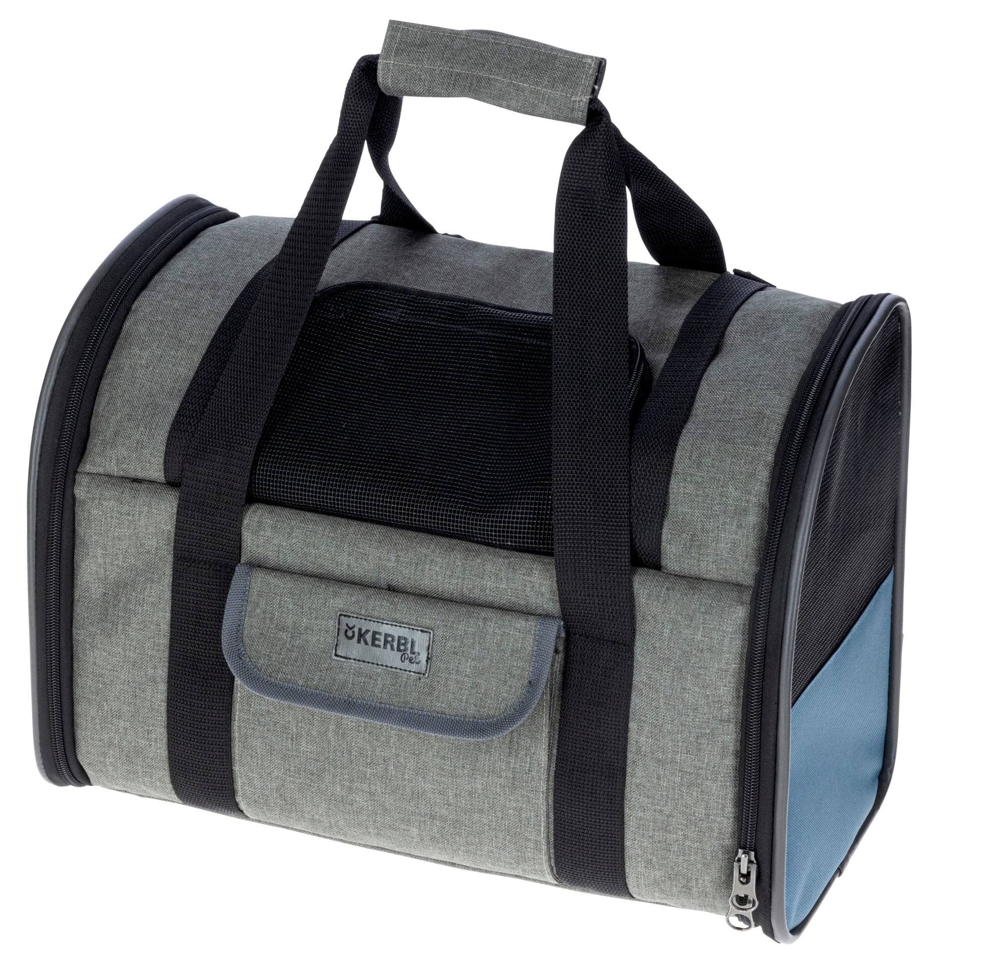 Plecak dla psa Vacation, 43 x 24 x 30 cm, szaro/niebieski, Kerbl
