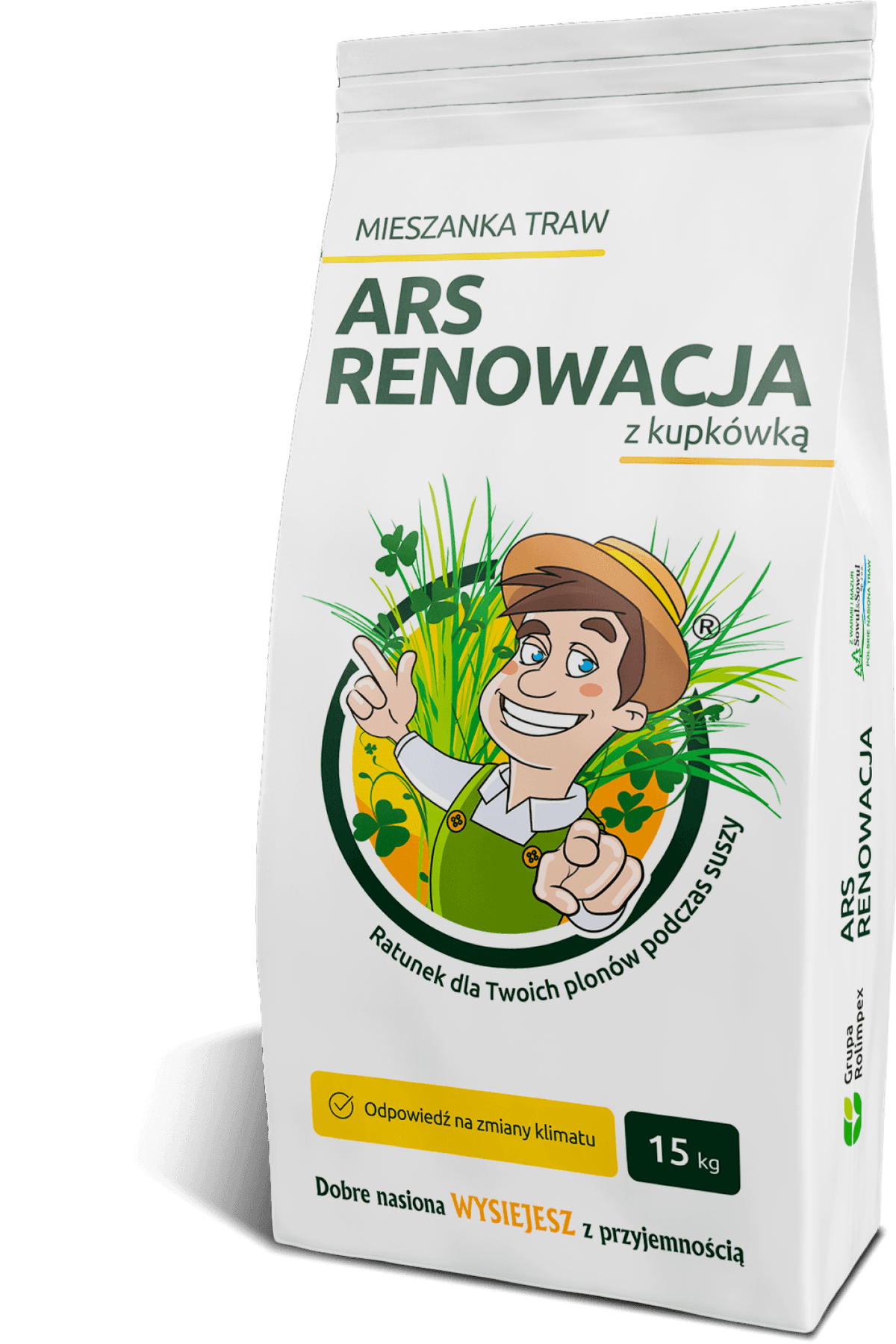 Mieszanka traw ARS Renowacja z kupkówką, 15 kg, Sowul & Sowul
