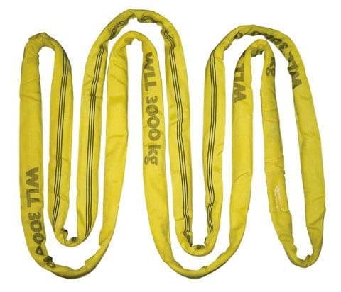 Zawiesie pasowe bezkońcowe , 3 m, udźwig 3000 kg, żółty, Kerbl