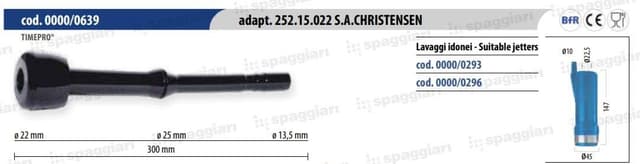 Guma strzykowa, typ SAC 252.15.022, 13,5 mm, 4 szt., Spaggiari