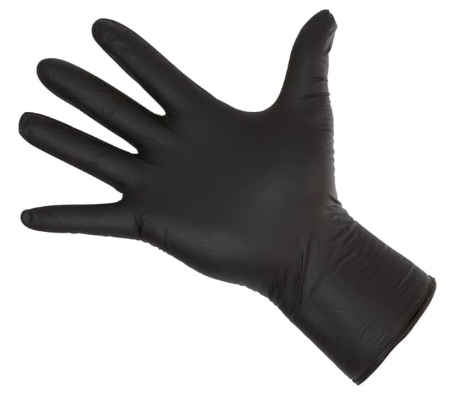 Rękawice Nitrile Long Black, rozmiar L, czarne, 50 szt., Kerbl