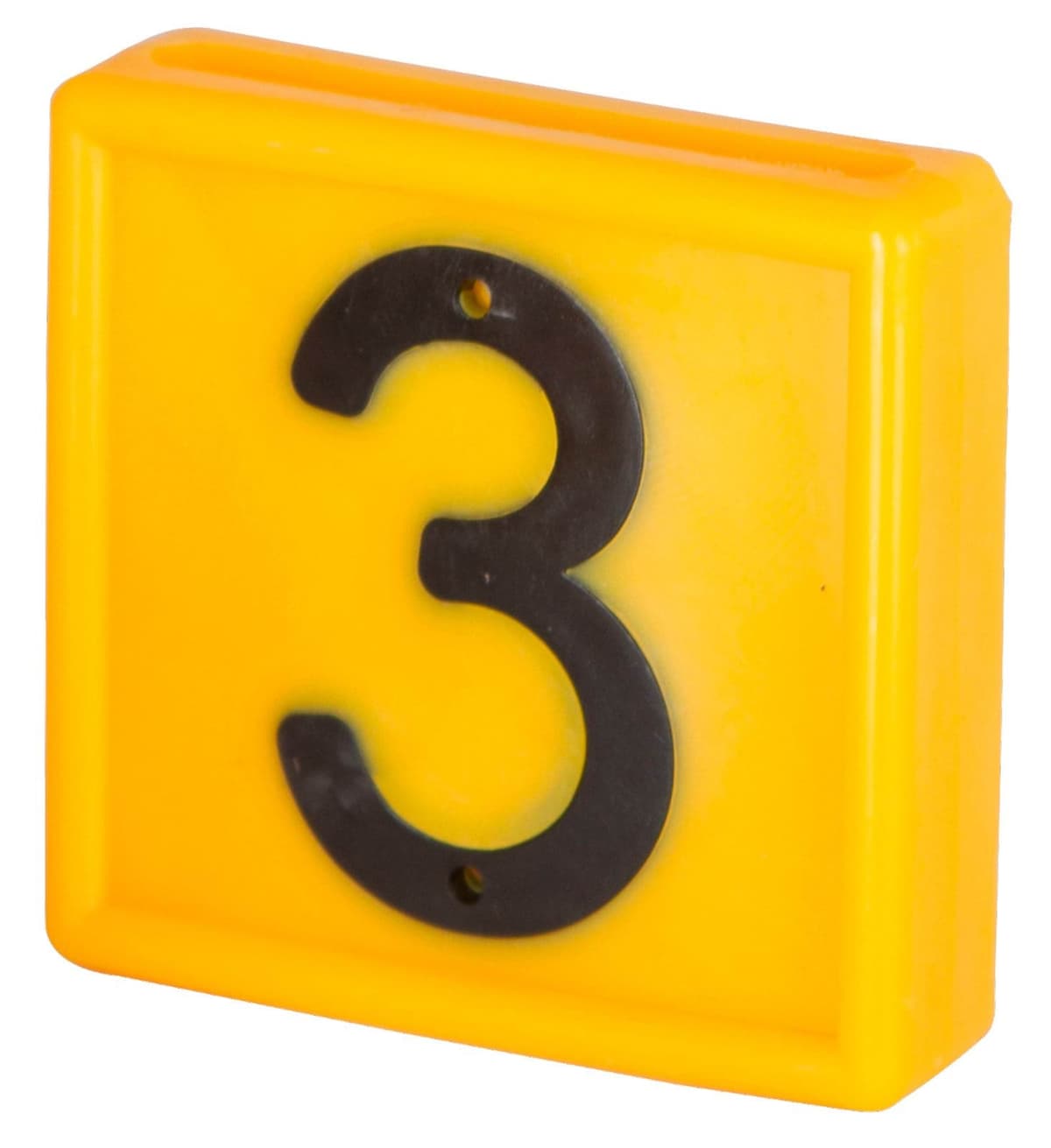 Numer identyfikacyjny do nawklekania "3", 10szt., żółty, Kerbl