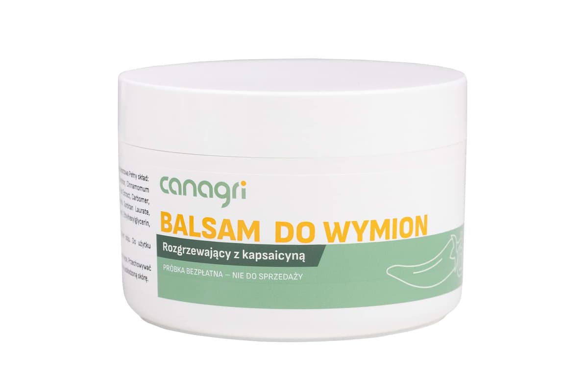 Balsam rozgrzewający z kapsaicyną, 250 ml, Canagri