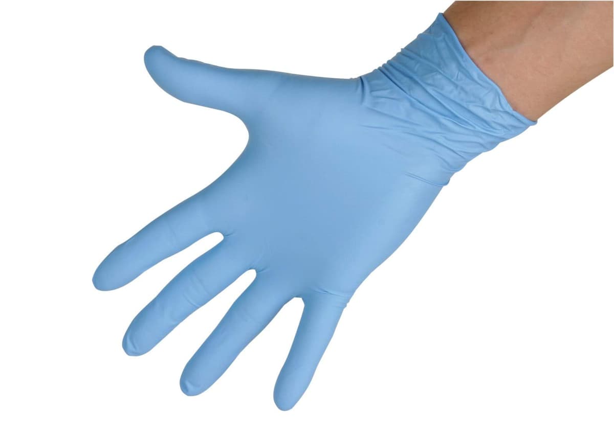Rękawice Nitrile Classic, rozmiar L, niebieske, 100 szt., Kerbl