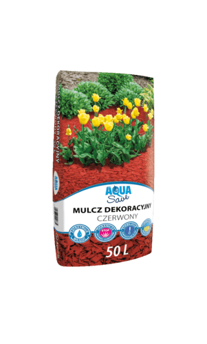 Hol mulcz dekoracyjny czerwony 50l
