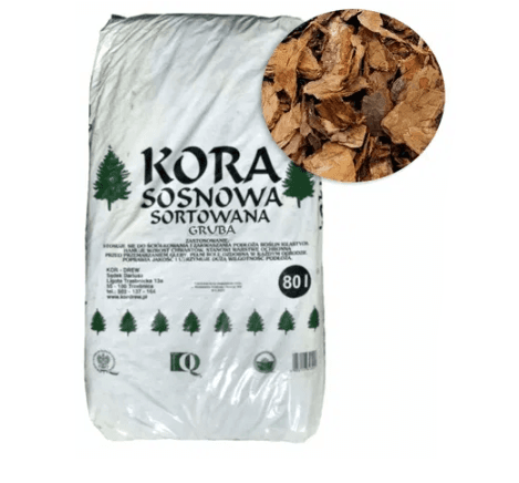 Kordrew kora sosnowa 80L frakcja 50-100mm