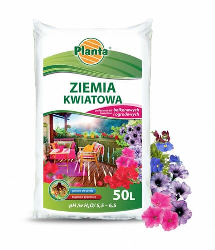 Planta ziemia kwiatowa 50l pH 5.5-6.5