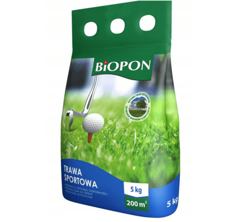 Biopon Trawa Sportowa 10kg do Terenów Intensywnego Użytkowania