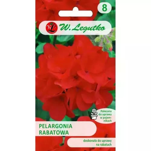 N-Pelargonia rabatowa Gama F1 czerwona 0.05g