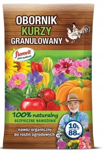 Florovit obornik kurzy 10l granulowany