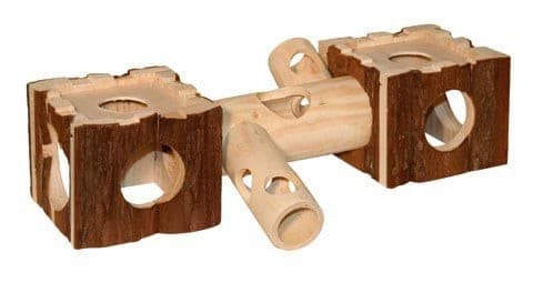 Zamek dla chomika, drewniany, 40 x 12 x 10 cm, Kerbl