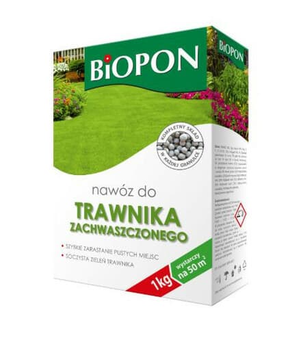 Biopon nawóz trawnik zachwaszczony 1kg