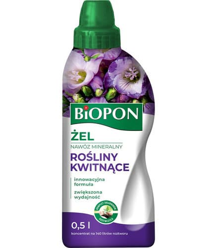 Biopon nawóz w żelu do roślin kwitnących 0.5L