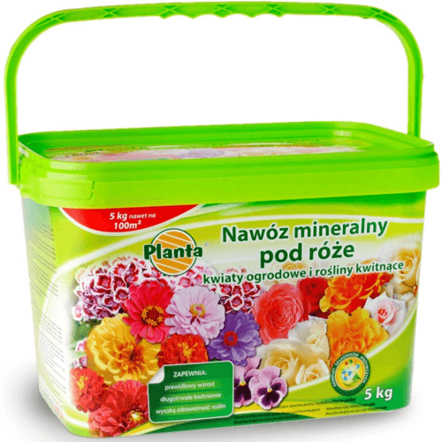 Planta nawóz róże i kwiaty ogrodowe 5kg wiaderko