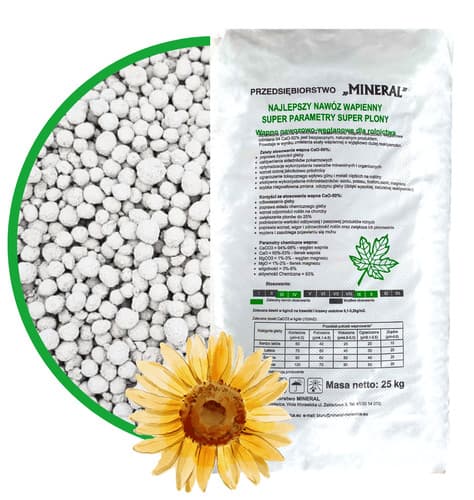 Mineral nawóz wapienny 25kg CaO-50%
