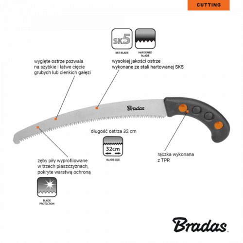 Bradas piła do gałęzi 320mm V-Series KTV1404