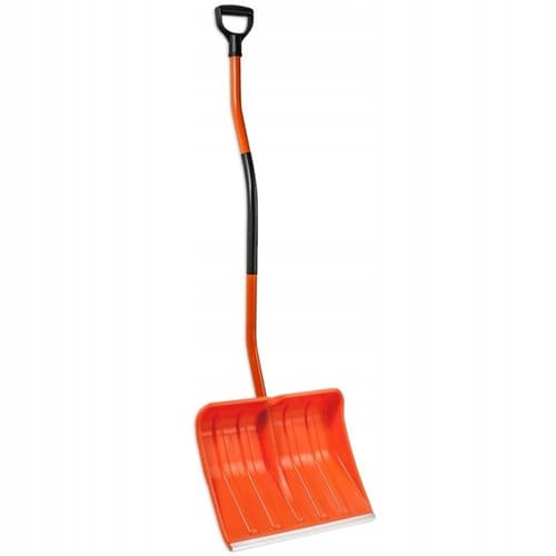 JOLMET Łopata do śniegu pomarańczowa 46cm trzonek metalowy