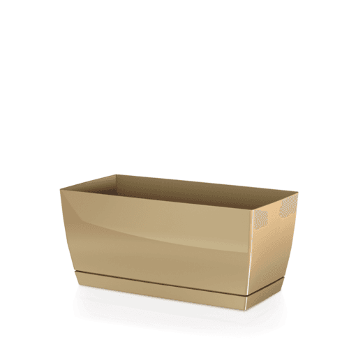Doniczka prostokątna Coubi 240x120 mm kawa z mlekiem
