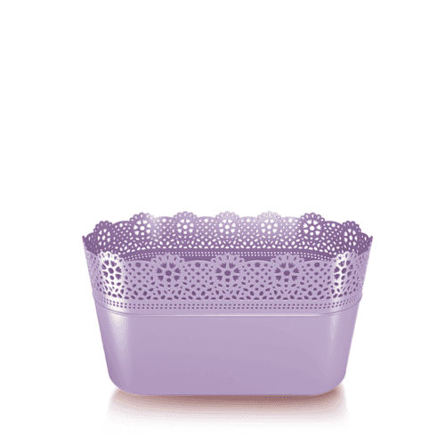Doniczka Lace 285x135x155 lawenda