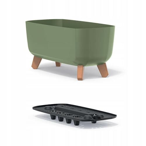 Doniczka Gracia Case 600 ziemisty zielony