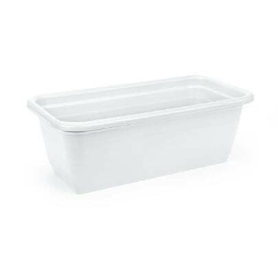 Skrzynka balkonowa 60cm biała Lamela