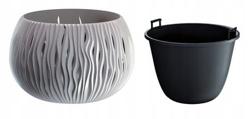 Doniczka Bowl Sandy 370 mocca