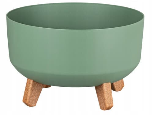 Doniczka Gracia Low 300 ziemisty zielony