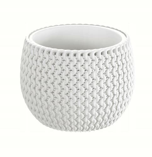 Doniczka Splofy Bowl 150 mm biała, lekka i wytrzymała