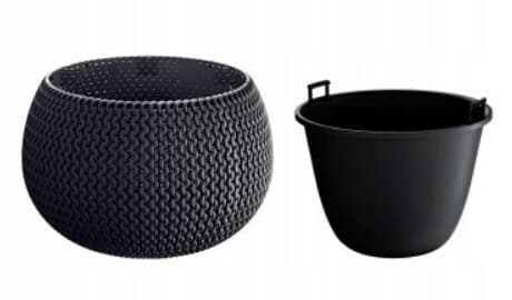 Doniczka Splofy Bowl 370 antracyt